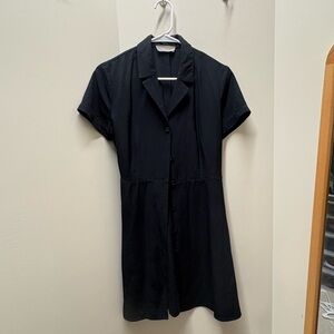 Everlane Classic Black Button-Up Dress